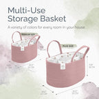 Close up of Kiddycare nappy organiser handle and fabric texture
