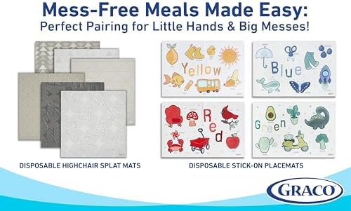 Close up of the subtle assorted patterns on the liquid resistant Graco baby mats
