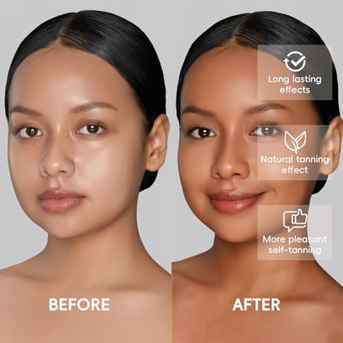 Pipige organic face tanning serum bottle side profile