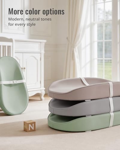 Blissful Diary imported baby changing station in a modern minimalist nursery setting.