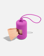 Wild One Dog Poop Bag Holder and Dispenser with Leash Attachment, Leak Proof, Easy Twist Top for Refills, Includes 1 Roll Bags, Lilac - Image 10