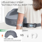 Jaxmoon baby feeding pillow with adjustable waist strap