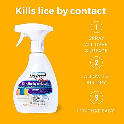 Tec Labs Licefreee citrus scented lice treatment for household upholstery.