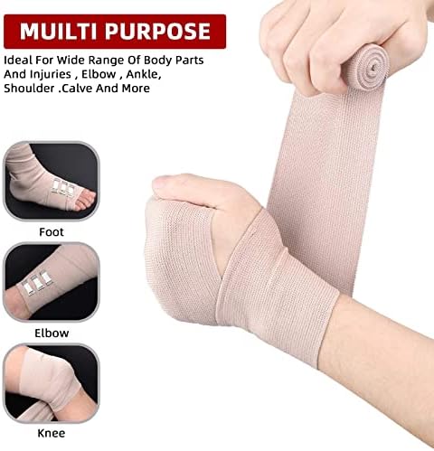 FRESINIDER compression wrap stretched to 15 feet for sports injury support.