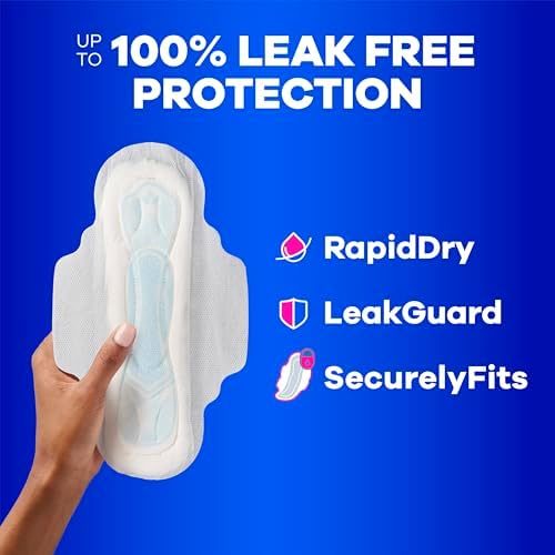 Always Maxi Unscented Pads for heavy flow with 3X Protection System logo.