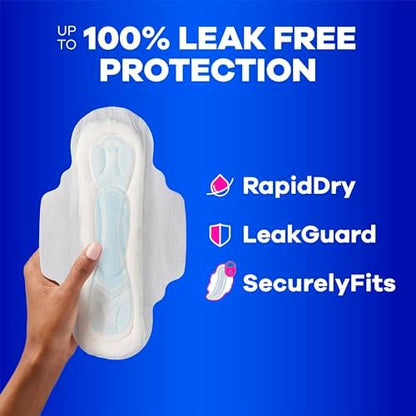 Always Maxi Unscented Pads for heavy flow with 3X Protection System logo.