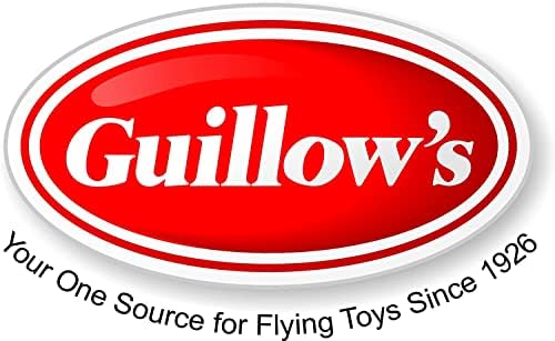 Assembled Guillows Sky Streak balsa wood propeller airplane demonstrating the rubber band powered motor mechanism.