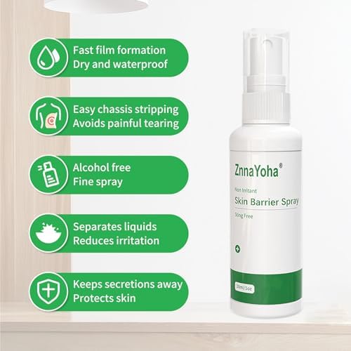 ZnnaYoha no sting skin prep spray for ostomy care and adhesive protection