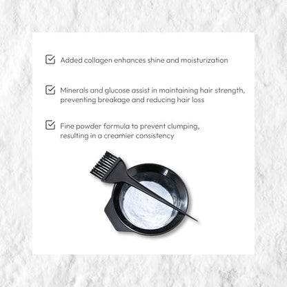 Authentic USA imported hair bleach powder packaging for easy mixing