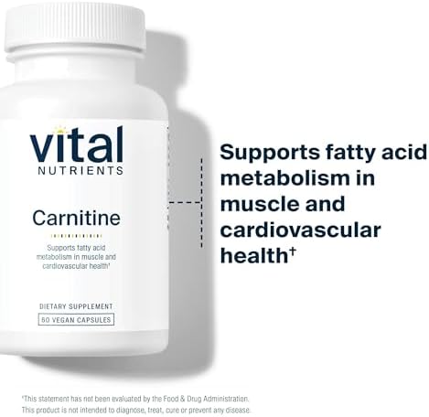 Vital Nutrients dietary supplement bottle side view ingredients panel