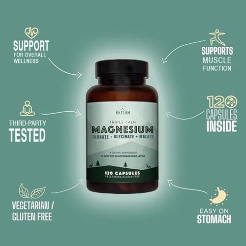 Authentic Natural Rhythm Triple Calm Magnesium 150mg capsule bottle tracking details