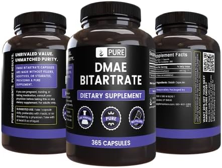 Lab verified single ingredient brain supplement nutrition facts panel view.