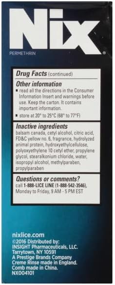 Nix Lice Treatment Creme Rinse 2 fluid ounce bottles in a multi pack