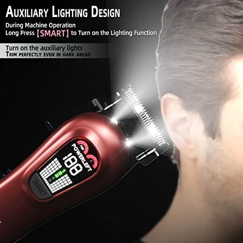 TCMKY rechargeable haircut machine with guide combs and USB charging cable accessories