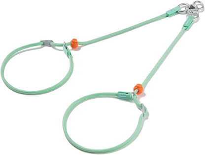 Howgo Double Slip Leash Slip Lead with Two Handles| Dual Dog Slip Lead for 2 Dogs,360 degrees Swivel No Tangle | Dog Training Collar | Double Clip Leash Coupler and Splitter (Multicolor, 6FT) - Image 12