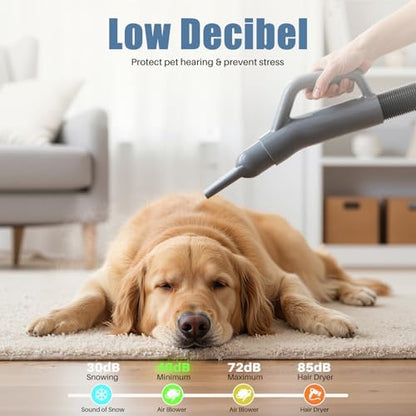Dumos grooming dryer with 4 included nozzles