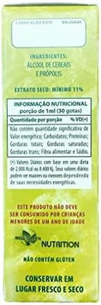 New Green Nutrition Apiario Silvestre Brazilian Green Propolis packaging box side angle