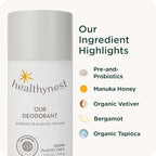 HealthyBaby pregnancy safe deodorant ingredients including Manuka honey.