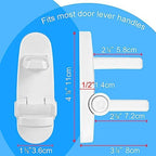 Adhesive child proof door handle lock for baby safety