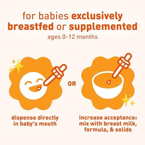 Enfamil infant multivitamin liquid supplement side label view