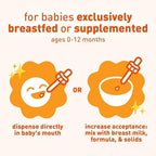 Enfamil infant multivitamin liquid supplement side label view