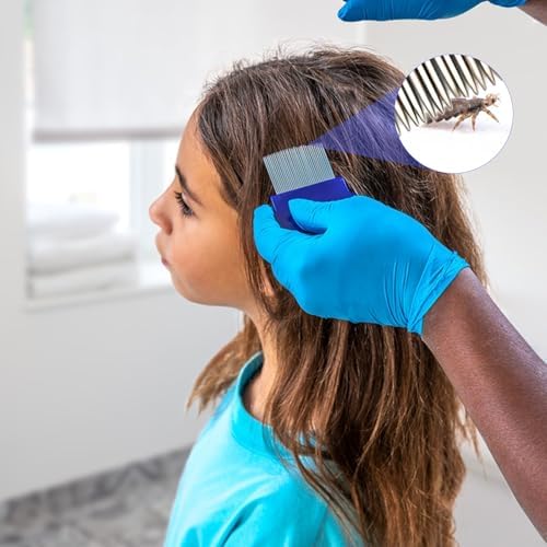 Double sided fine tooth comb for dandruff and flea removal.