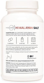 Type Zero unrefined pink salt capsules container angled lifestyle view