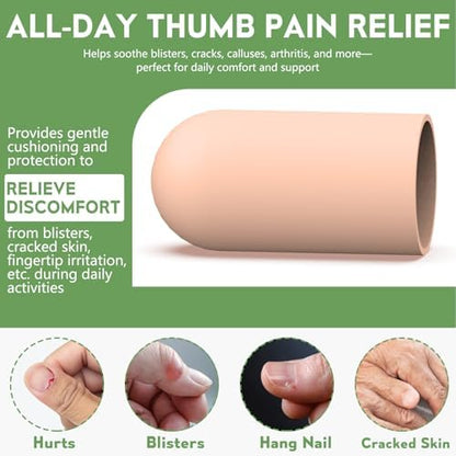 Medical grade silicone barrier protecting cracked skin and providing instant pain relief for arthritis symptoms.