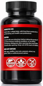 Cannabiology omega-3 softgels bottle with fresh lemon accents