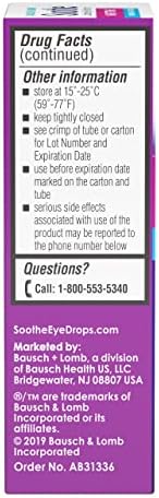 Authentic USA imported Bausch + Lomb Soothe Lubricant Eye Ointment for nighttime use.