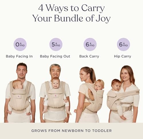 Ergobaby Omni Deluxe baby carrier newborn carry position