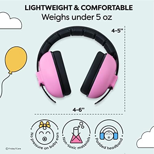 Adjustable headband feature of Friday 7Care baby headphones