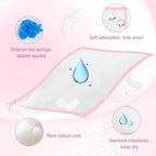 Demonstration of the waterproof polyethylene backing and sealed edges