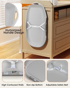 Widitn baby changing pad lifestyle placement on dresser