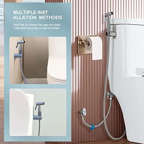 Components included in the Qiuyuxin bidet sprayer kit