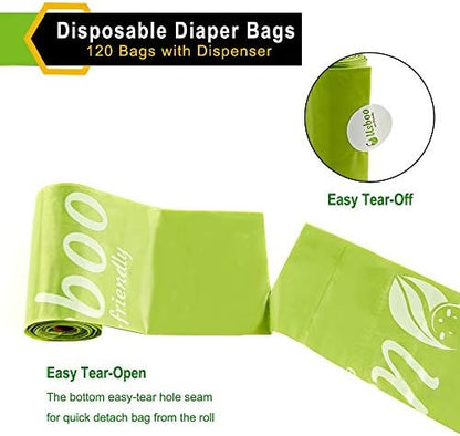 USBOO diaper bags showing tear-resistant material