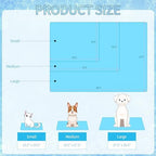 Folded NACOCO snowflake pet mat demonstrating its lightweight and portable design for outdoor use.