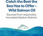 Natural Factors Wild Alaskan Salmon Oil softgels bottle side profile