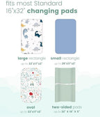 Totchill changing pad cover folded texture close up