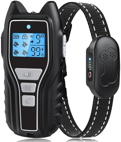 Adjustable electronic dog collar demonstrating fitment versatility for small medium and large canine breeds.