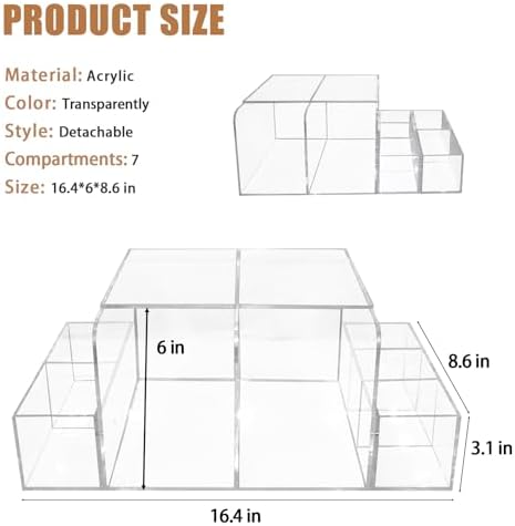 GILPWA diaper organizer showing 7 separate compartments