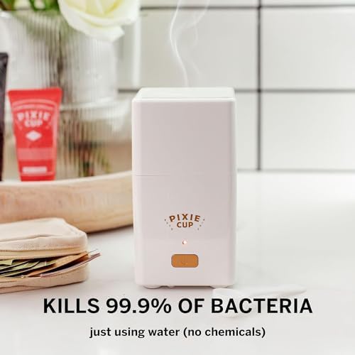 Using the Pixie Cup steam sterilizer for 3 minute germ removal