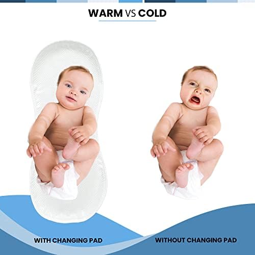 Three pack set of waterproof peanut changing pad liners for nursery