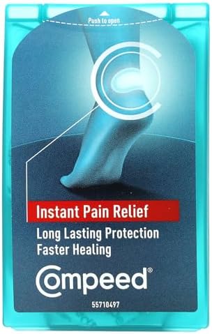 Waterproof Compeed blister cushions pack for sports and daily shoe bite relief