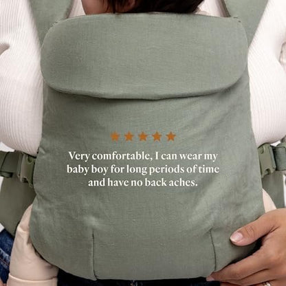 Close up of breathable linen material on WildBird carrier