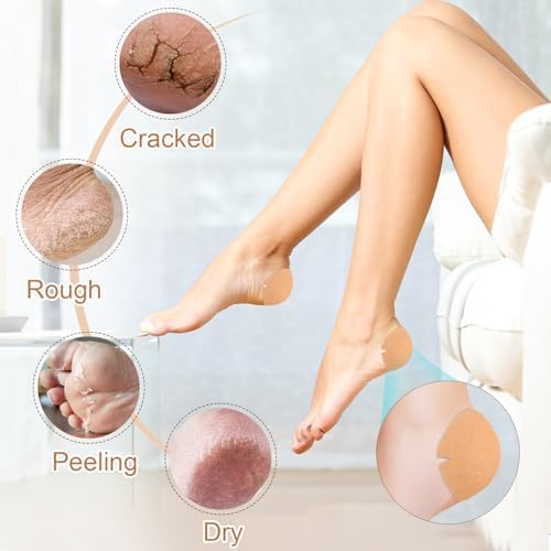 TEAWOO heel repair bandage applied directly to a dry foot.