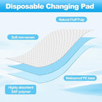 Stack of Extrapins disposable underpads for baby care