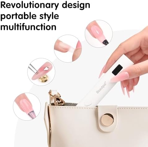 USB charging port detail of Beautpal portable nail dryer