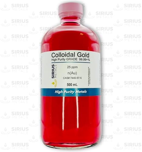 Sirius Metals True Colloidal Gold 500 mL laboratory mineral supplement