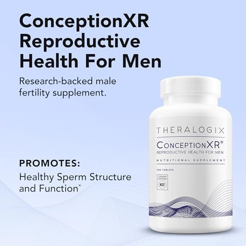 Theralogix ConceptionXR male fertility supplement bottle side label